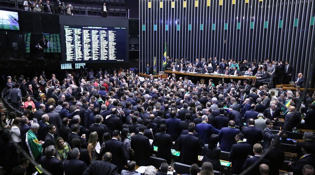Sessão da Câmara dos Deputados julga processo de impeachment da presidente Dilma Rousseff (Foto: Antonio Augusto/Câmara dos Deputados)