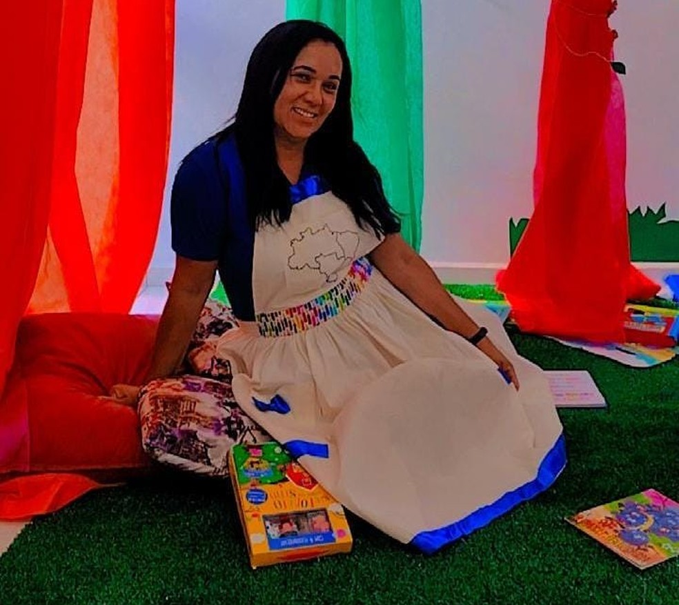 Denise Aparecida Dias da Silva, de 51 anos, que morreu afogada ao lado do filho, nora e duas netas, trabalhava em creche de Campinas (SP) — Foto: Arquivo pessoal