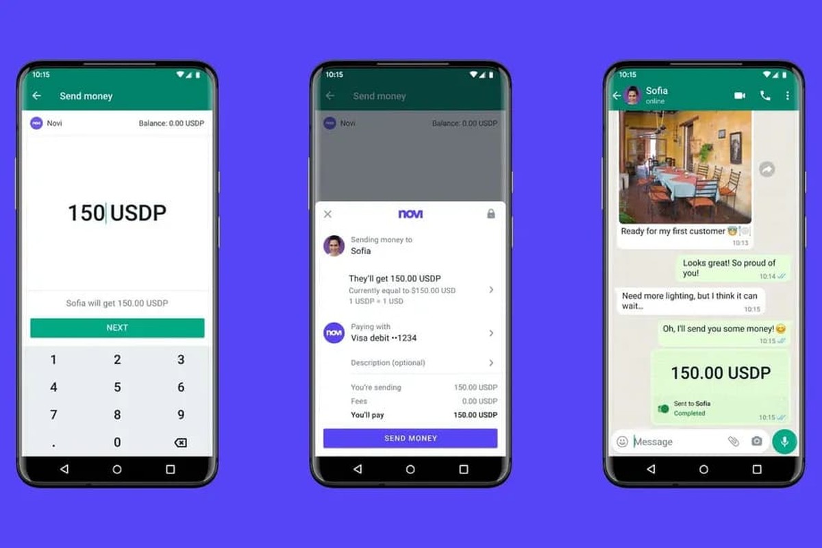 WhatsApp inicia teste para pagamentos com criptmoeda nos EUA usando carteira digital Novi | Tecnologia