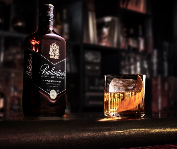 Old Fashioned com Ballantine’s Bourbon Finish (Foto: Divulgação)