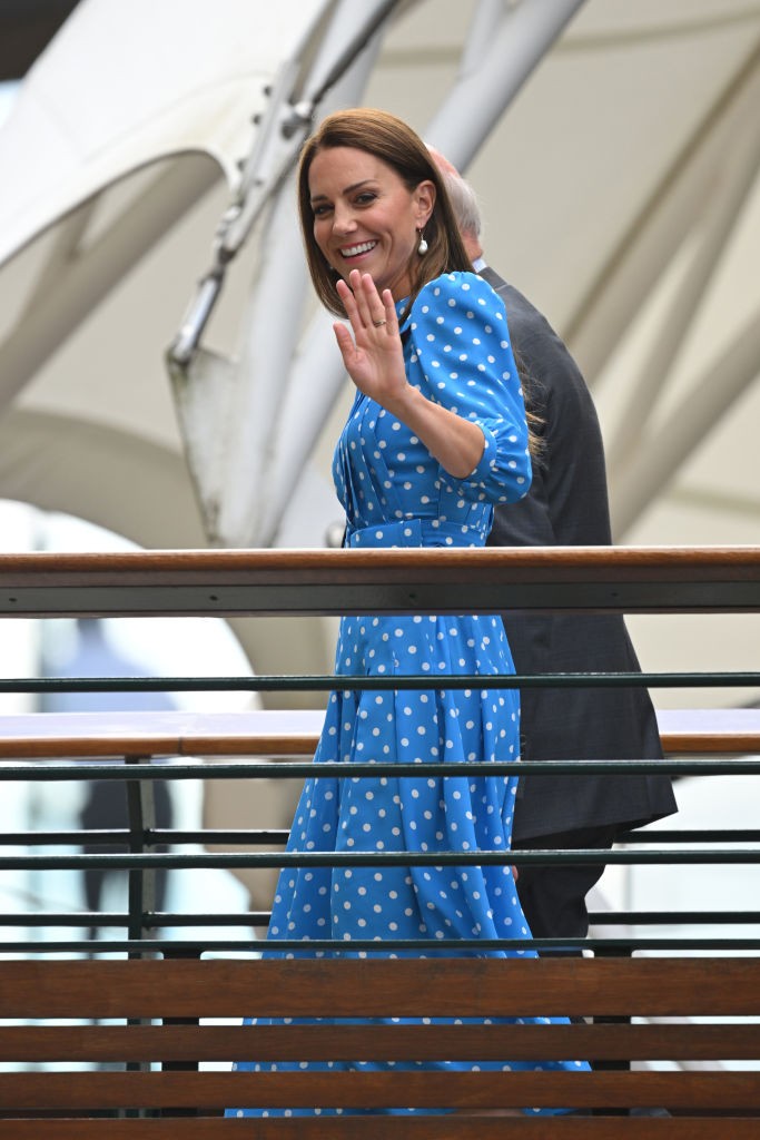 LONDON, ENGLAND - JULY 05: Catherine, Duchess of Cambridge at All England Lawn Tennis and Croquet Club on July 05, 2022 in London, England. (Photo by Karwai Tang/WireImage) (Foto: WireImage)