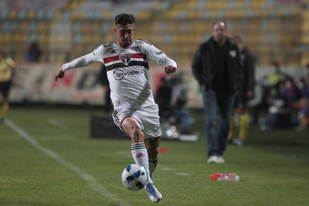 Rigoni em Everton x São Paulo — Foto: Rubens Chiri/saopaulofc