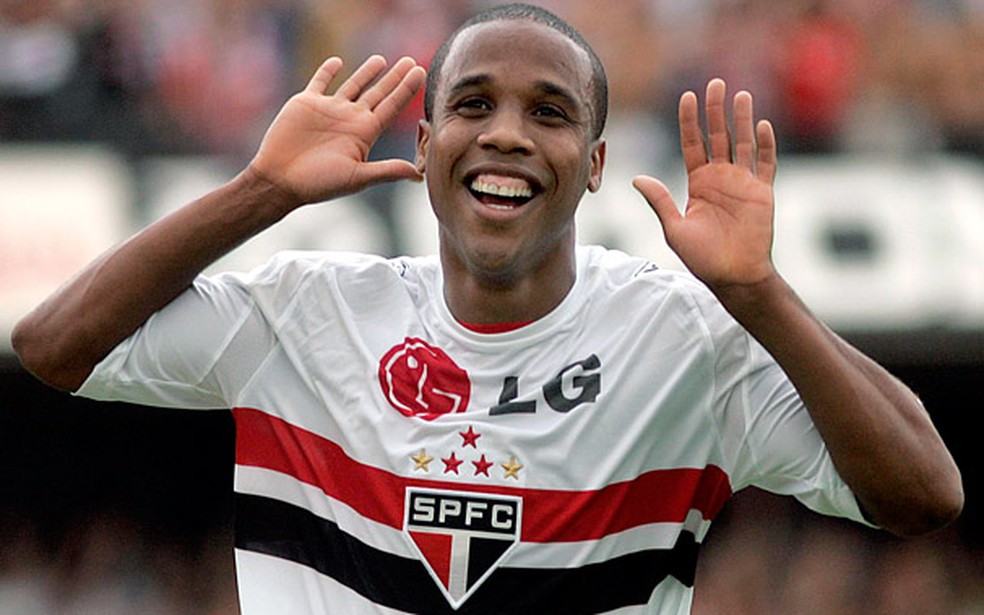 Borges em ação pelo São Paulo em 2008 — Foto: Divulgação