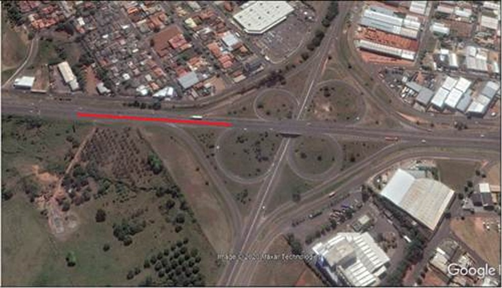 Obras em al&ccedil;a de acesso da SP-270 afetam usu&aacute;rios da Avenida Comendador Alberto Bonfiglioli &mdash; Foto: Cart/Divulga&ccedil;&atilde;o
