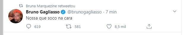 Tweet de Bruno Gagliasso (Foto: Reprodução/Twitter)