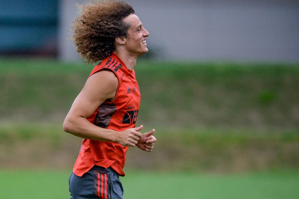David Luiz teve avaliação física positiva e evoluiu rápido — Foto: Marcelo Cortes/Flamengo