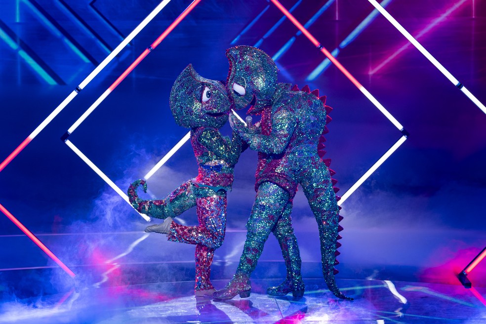 Camaleão do 'The Masked Singer Brasil' — Foto: Globo