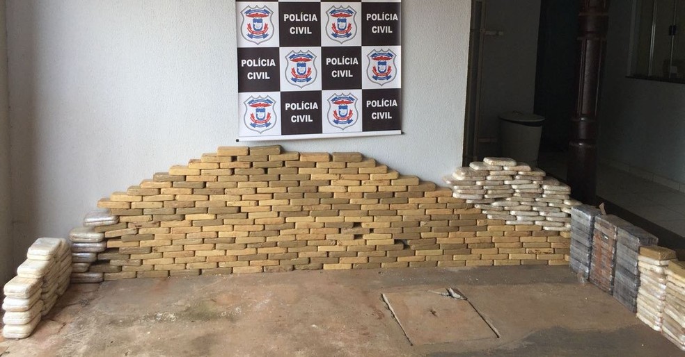 Entorpecente será pesado e analisado por uma equipe da Politec (Foto: Polícia Civil de MT/Divulgação)