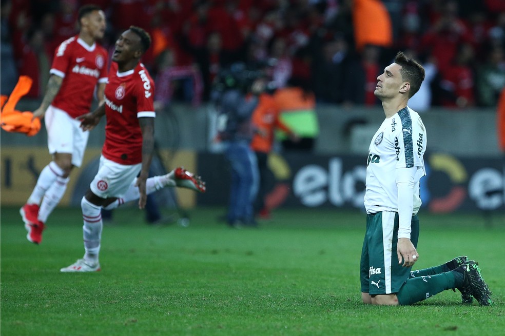 Moisés em seu possível último jogo pelo Palmeiras, contra o Internacional — Foto: Gustavo Granata / Estadão Conteúdo