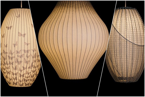 A Herman Miller convidou 10 arquitetos e designers brasileiros para customizarem as clássicas luminárias Nelson Bubble (Foto: Divulgação | Montagem: Casa e Jardim)