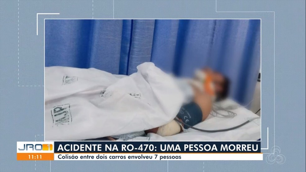 Um passageiro ficou com o pulmão perfurado em RO — Foto: Rede Amazônica/Reprodução
