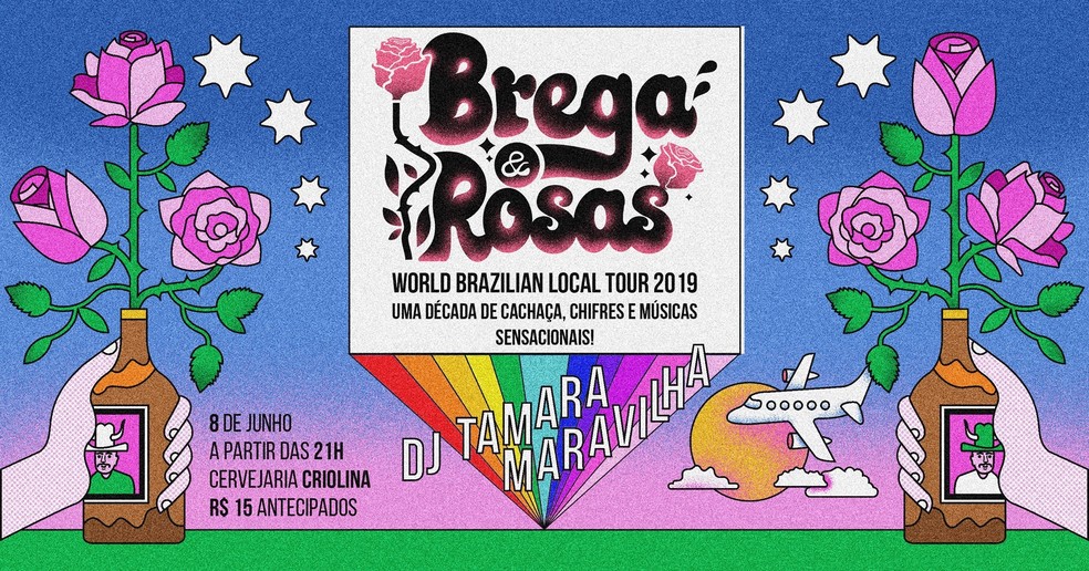 Turnê de 10 anos da banda brasiliense Brega & Rosas — Foto: Brega & Rosas/Divulgação