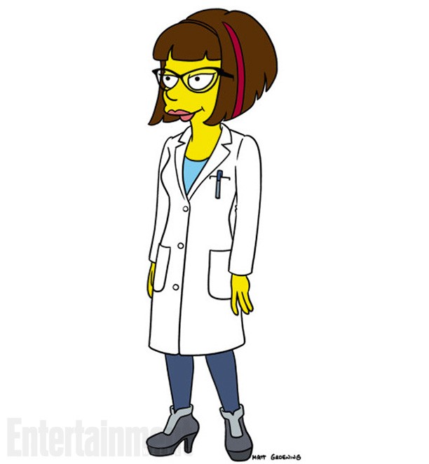 Personagem de Lena Dunham em 'Os Simpsons' (Foto: Reprodução)