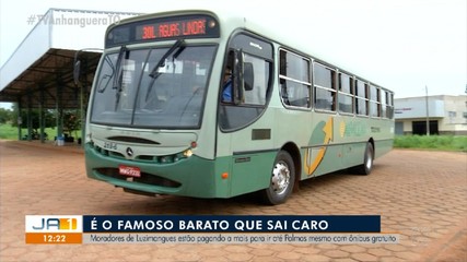 Moradores de Luzimangues pagam mais caro para ir a Palmas mesmo com transporte gratuito