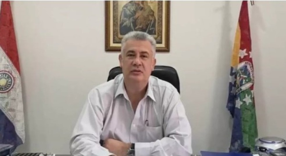 Prefeito de Pedro Juan Caballero tem morte cerebral decretada.  — Foto: Redes sociais/Reprodução