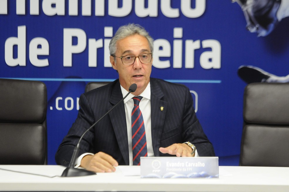 Evandro de Carvalho, Federação Pernambucana de Futebol — Foto: Site Oficial Federação Pernambucana de Futebol
