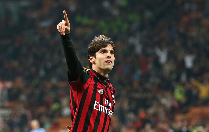 Kaká comemora, Milan x Chievo (Foto: AP)