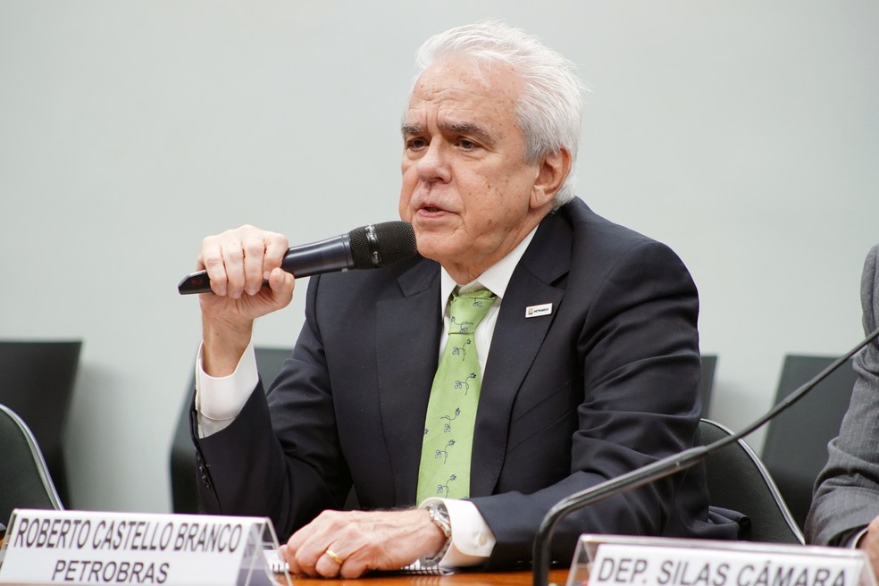 O presidente da Petrobras, Roberto Castello Branco, durante audiência em comissão da Câmara — Foto: Will Shutter/Câmara dos Deputados