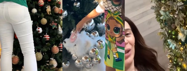 As famosas se empenharam na decoração de Natal deste ano. Veja a seguir — Foto: Reprodução/Instagram