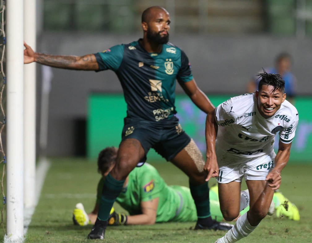 Rony, do Palmeiras, marcou contra o América-MG  — Foto: Cesar Greco / Ag. Palmeiras