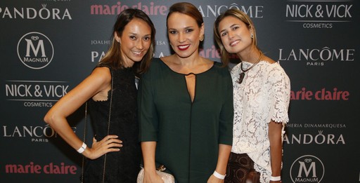Pat Bagattini , Marina Caruso, diretora de redação de Marie Claire, e Juliana Carvalho 