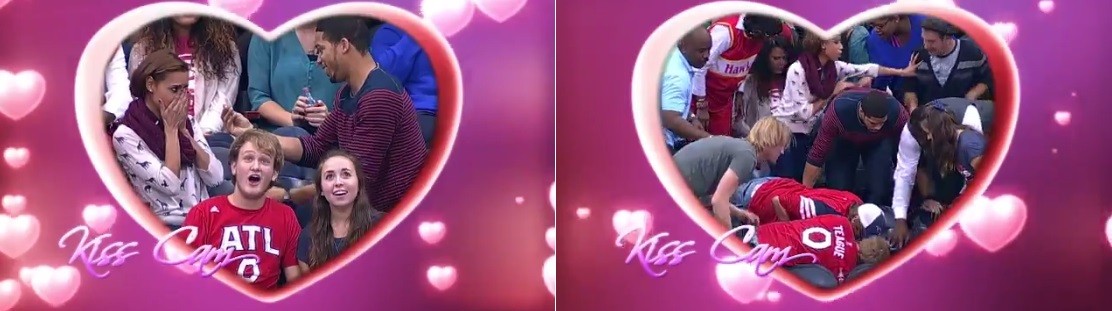 Momento romântico que acabou com drama