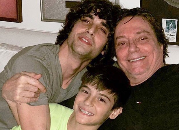 Fábio Jr com os filhos Fiuk e Záion (Foto: Reprodução/Instagram)