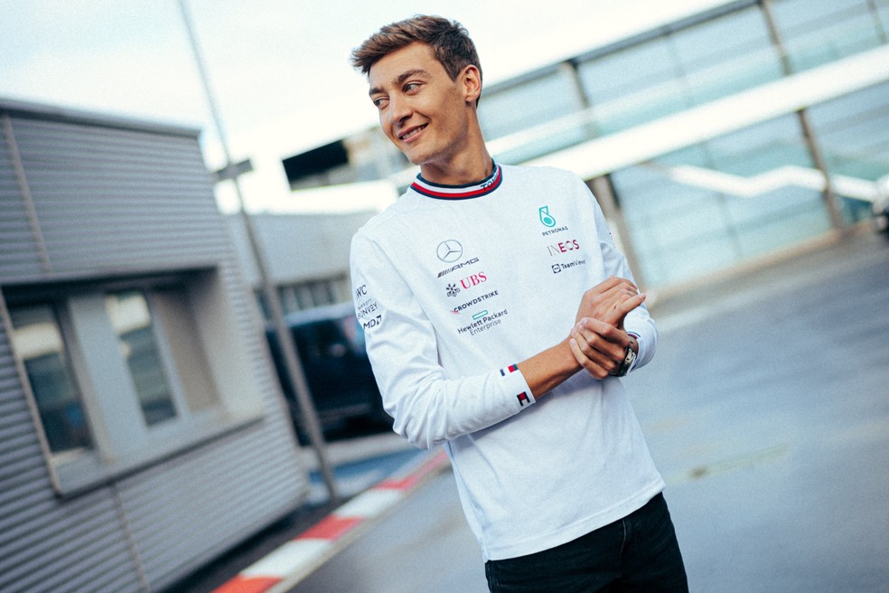 George Russell, novo titular da Mercedes na temporada 2022 da F1 — Foto: Reprodução/Twitter