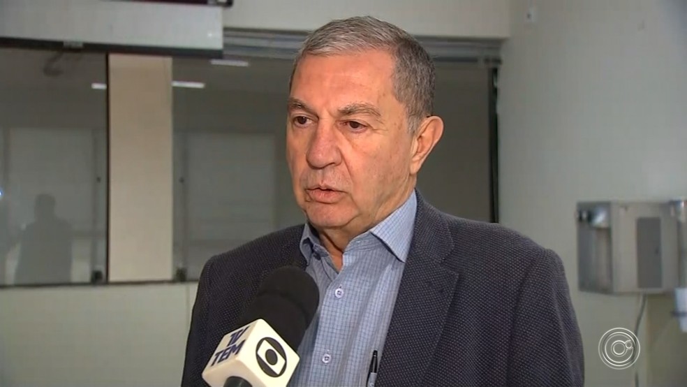 Vice-prefeito assumiu comando da Prefeitura de Araçariguama (SP) — Foto: Reprodução/TV TEM