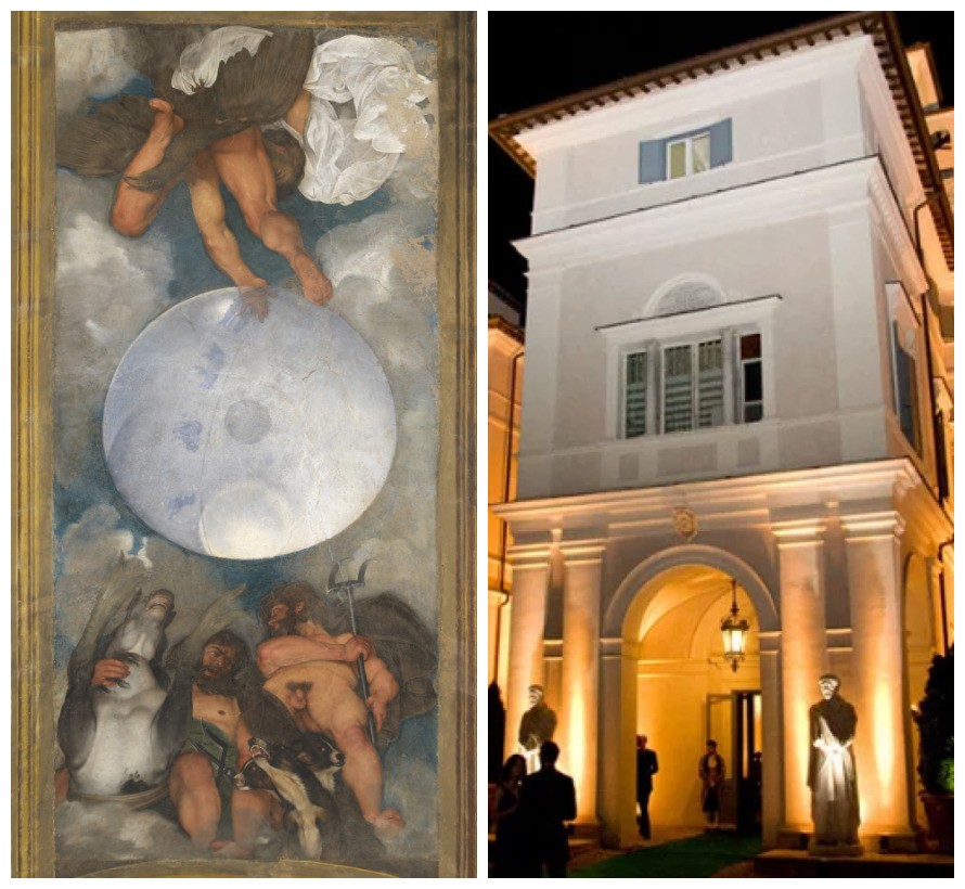O mural de Caravaggio (1571-1610) presente na Villa Aurora, em Roma (Foto: Getty Images/Divulgação)