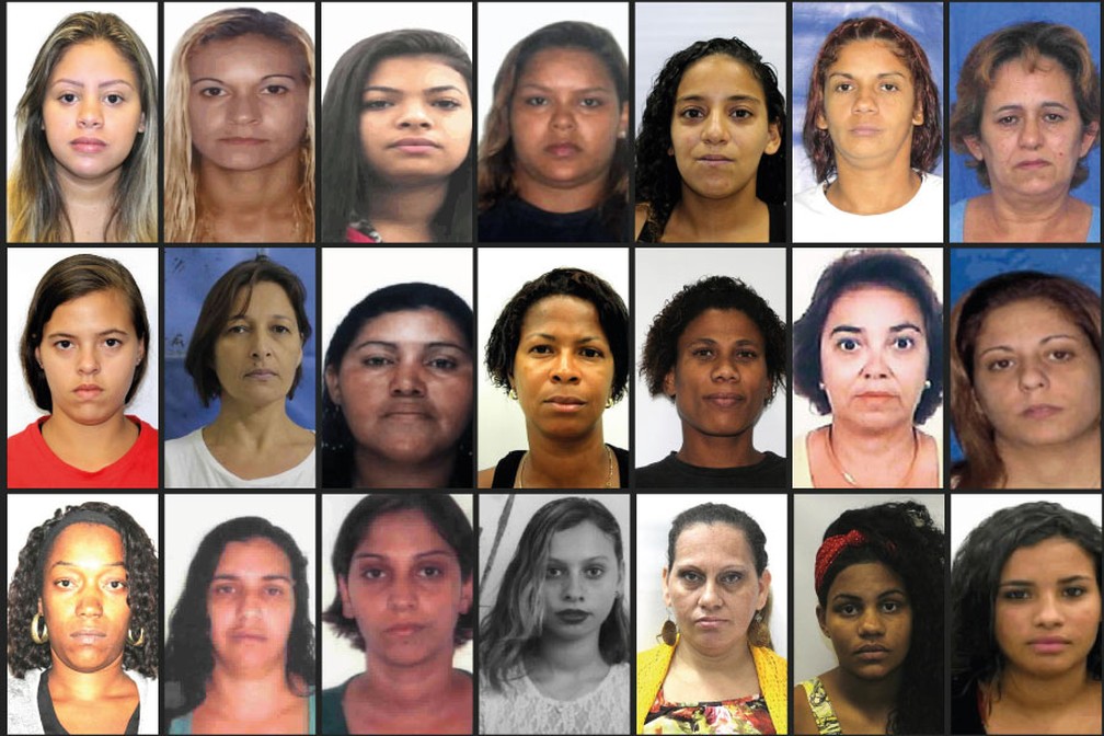 Quem são as outras procuradas pela polícia no RJ — Foto: Divulgação
