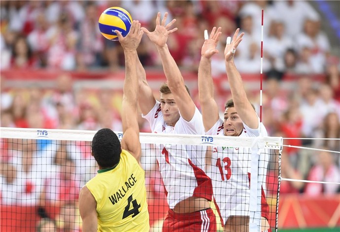 Brasil x Polônia Mundial masculino vôlei (Foto: Divulgação/FIBV)