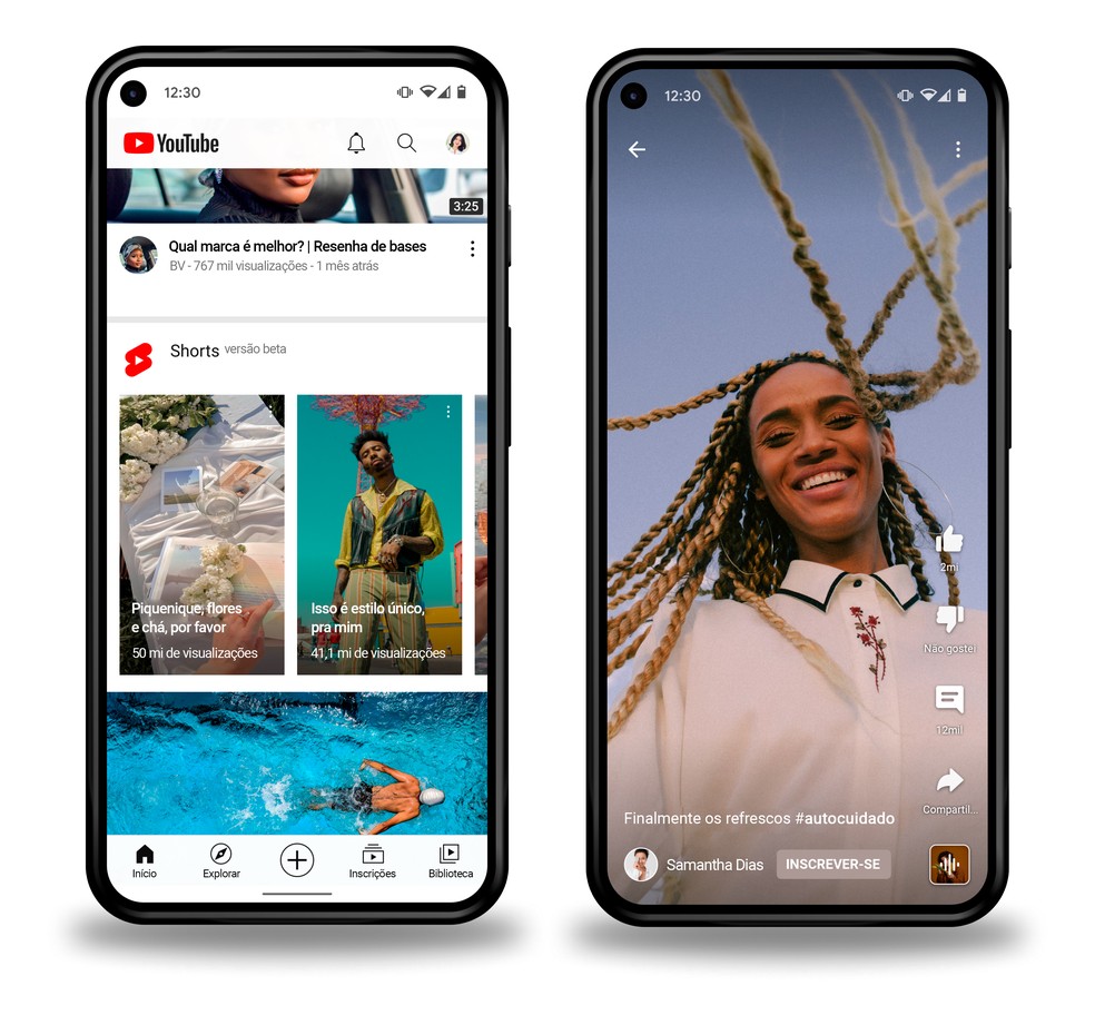 YouTube Shorts terá seção na tela inicial do app — Foto: Divulgação/YouTube