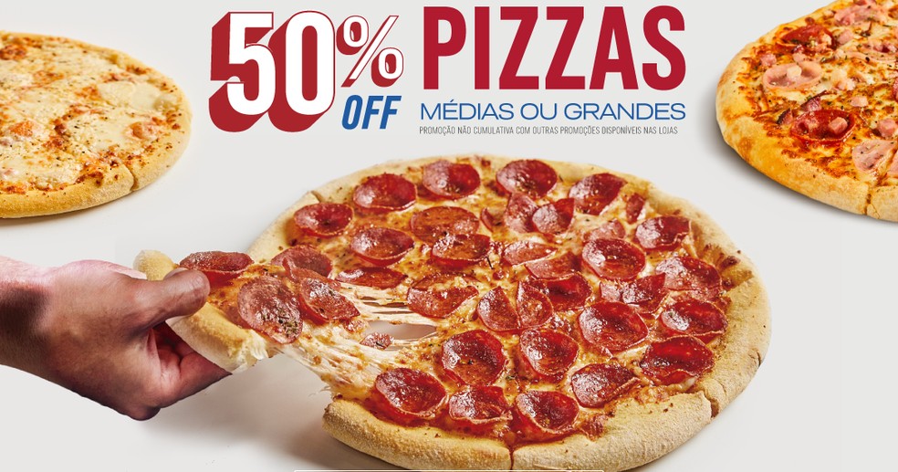 Domino's: promoção para o dia da pizza — Foto: Reprodução