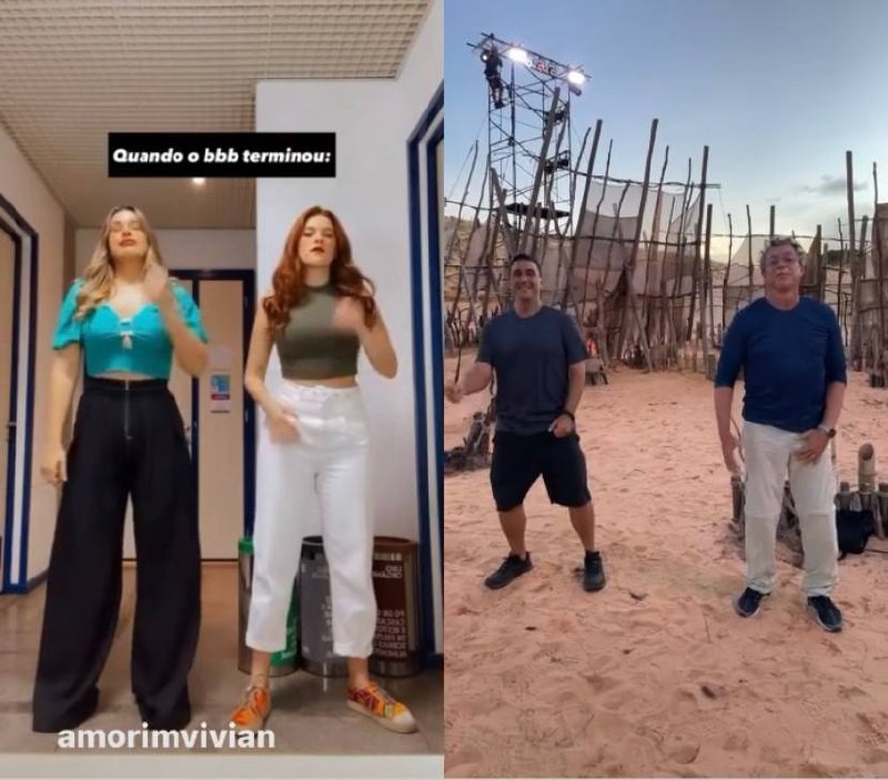Boninho e André Marques se divertem em vídeo (Foto: Reprodução / Instagram)