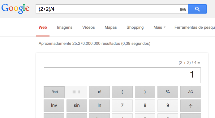 Colocando mais de uma conta para o Google calcular (Foto: Reprodução/Edivaldo Brito)
