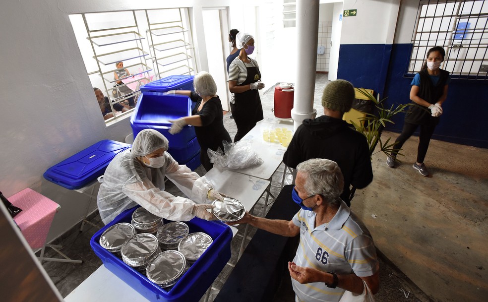 Refeit&oacute;rio da Cidadania, em Campinas &mdash; Foto: Carlos Bassan / Prefeitura de Campinas