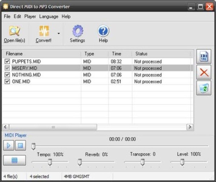 mp3 to midi android