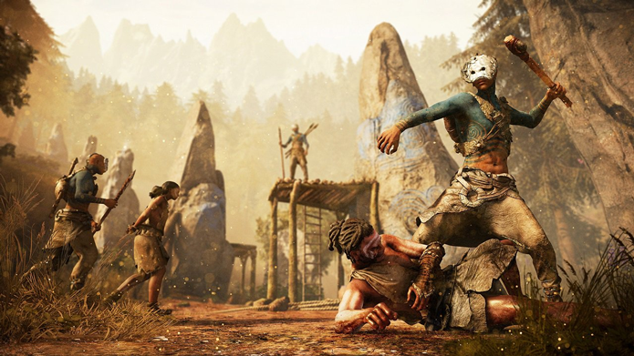 Jogador terá de sobreviver às ameaças da natureza e aos ataques de tribos rivais (Foto: Divulgação/Ubisoft)