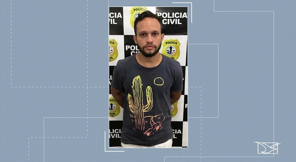 Pablo de Moraes Amaral foi preso suspeito de estuprar uma estudante universitÃ¡ria em Imperatriz â€” Foto: ReproduÃ§Ã£o/ TV Mirante 