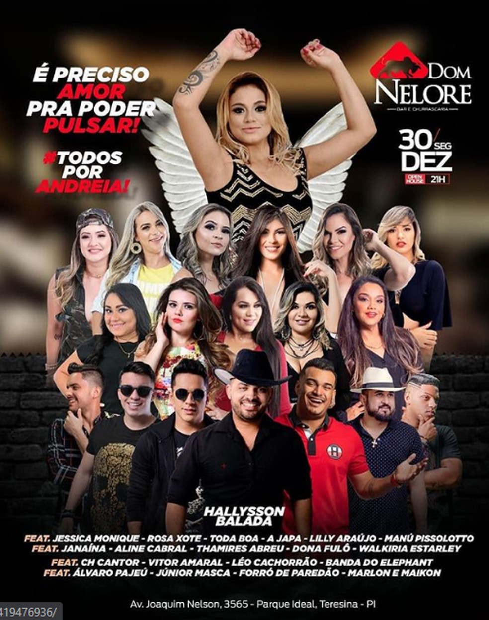 Evento organizado pela família e amigos da cantora — Foto: Divulgação/ Instagram