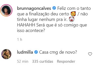 Brunna Gonçalves ganha pedido de Ludmilla (Foto: Reprodução/Instagram)