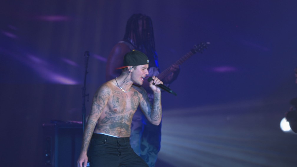 Justin Bieber se apresenta na 3ª noite do Rock in Rio — Foto: Reprodução 