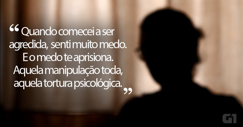 Relato de Maria, vítima de violência doméstica — Foto: Rafael Leal/G1 