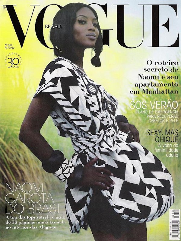Fevereiro 2006: Naomi Campbell fotografada por Gui Paganini (Foto: Arquivo Vogue Brasil)