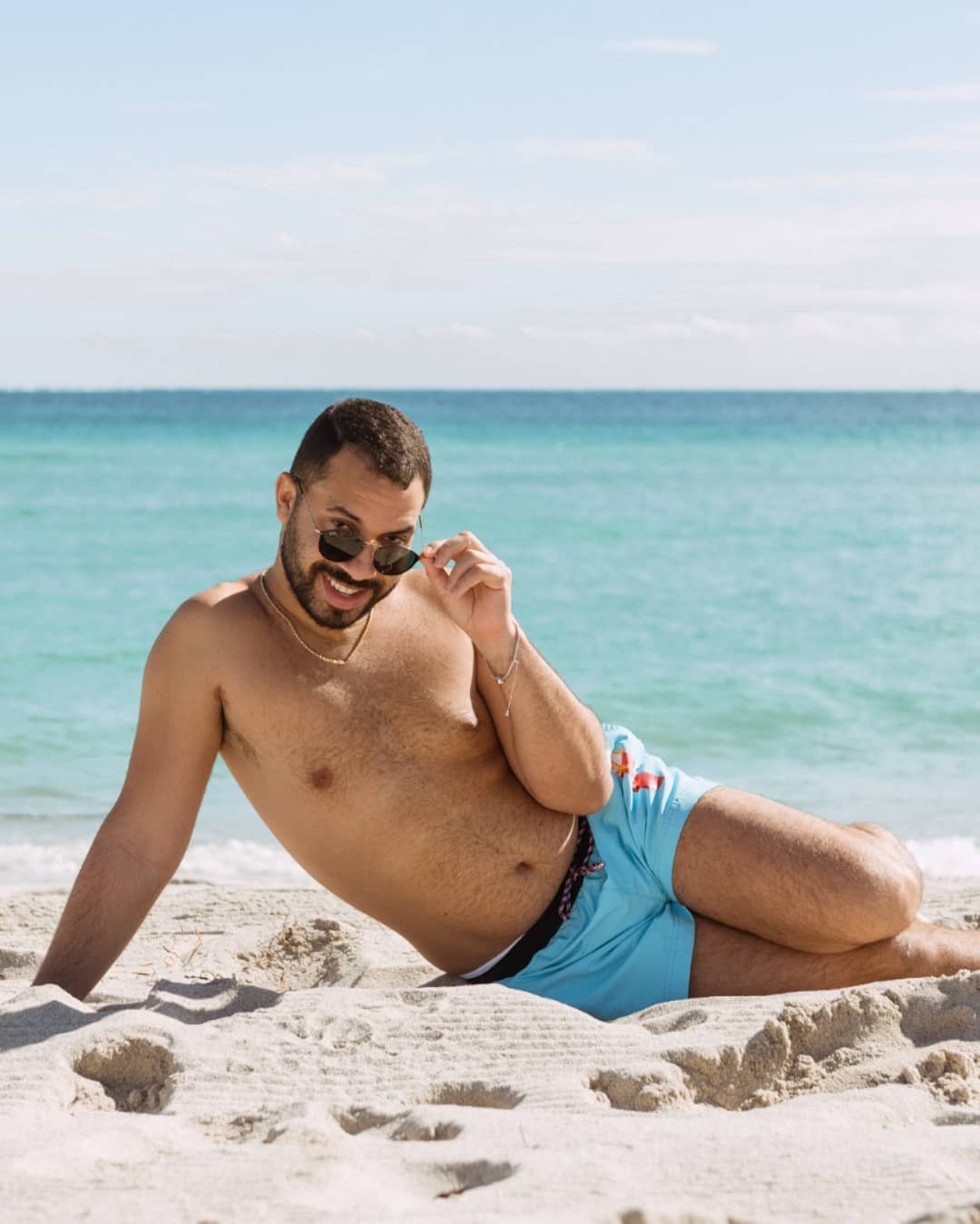 Gil do Vigor aproveita praia de Miami e posta álbum de fotos (Foto: Reprodução / Instagram)