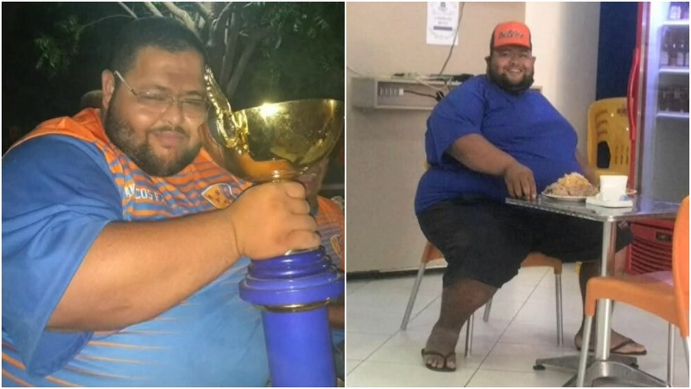 Kayron levava vida sedentária e tinha péssimos hábitos alimentares, mas mudou a rotina — Foto: TV Verdes Mares/Reprodução