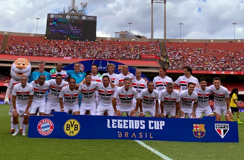 Time do São Paulo no Legends Cup — Foto: Divulgação/São Paulo