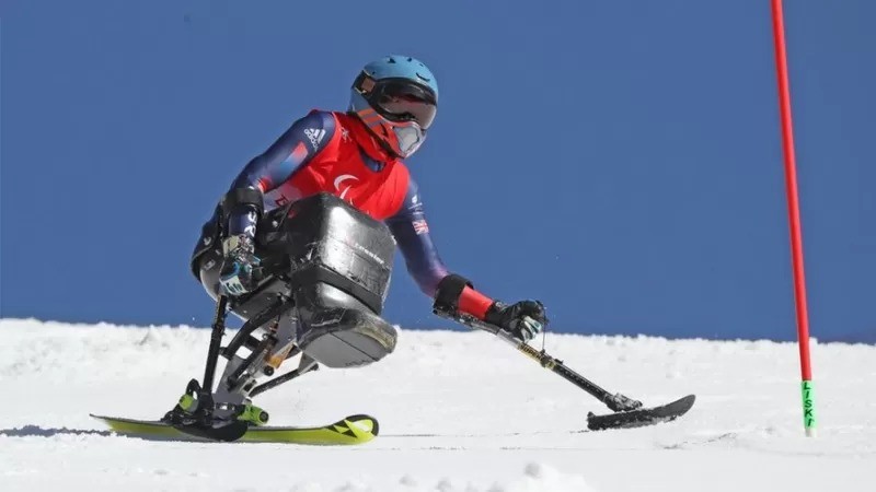Shona durante competição nos jogos paralímpicos deste ano (Foto: PARALYMPICSGB via BBC News)