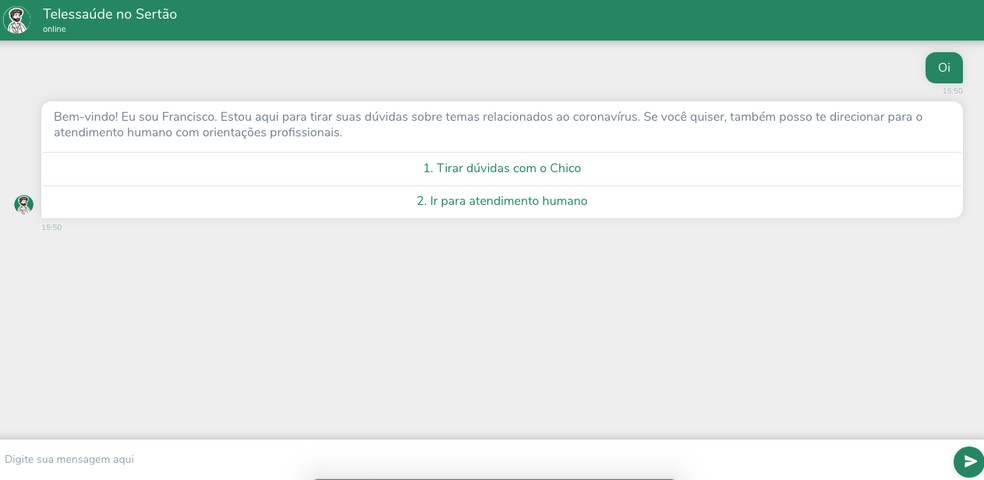 Atendimento acontece através de plataforma na internet — Foto: Divulgação